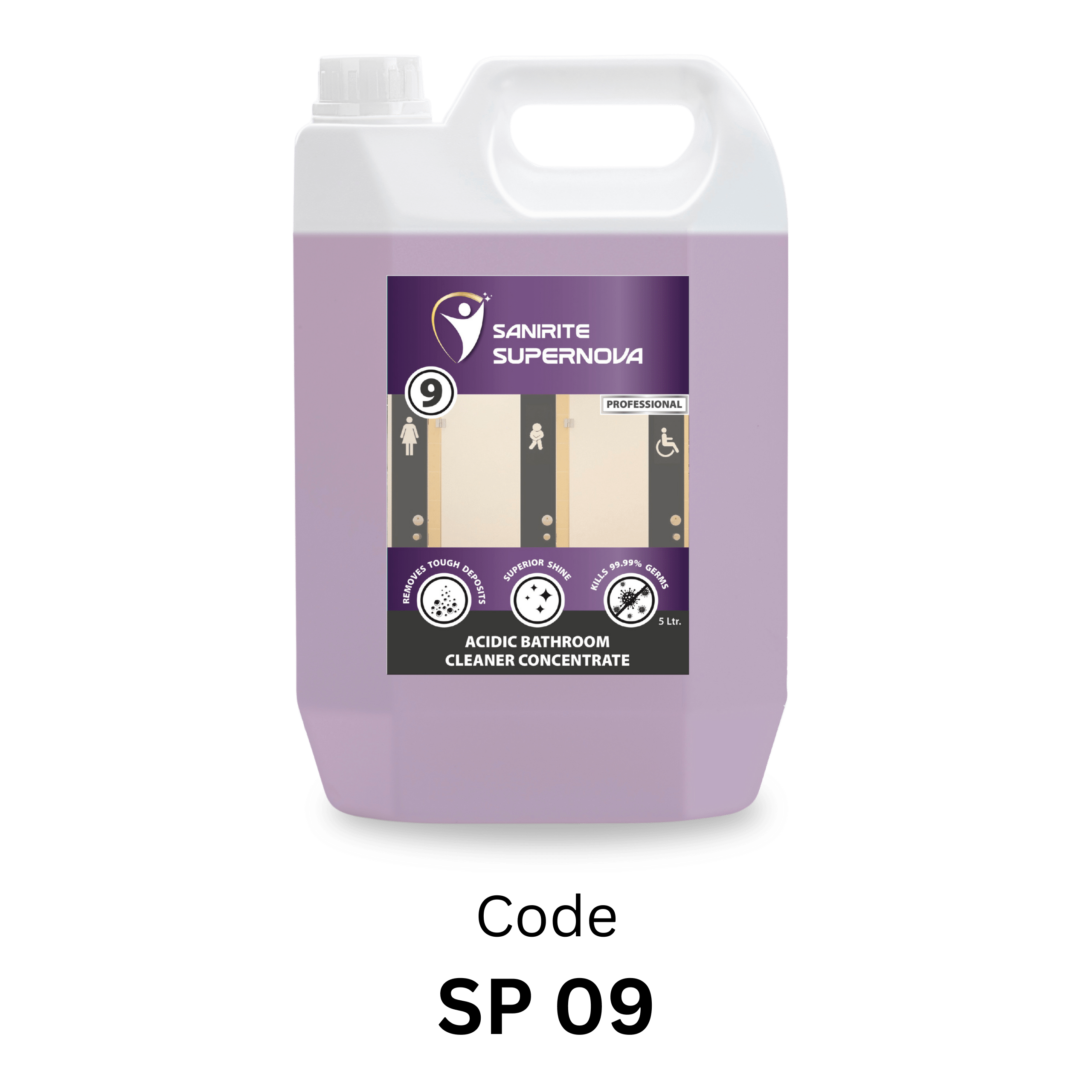 Sanirite Acidic Washroom Cleaner Concentrate 1 acidic washroom cleaner Sanirite SP 09