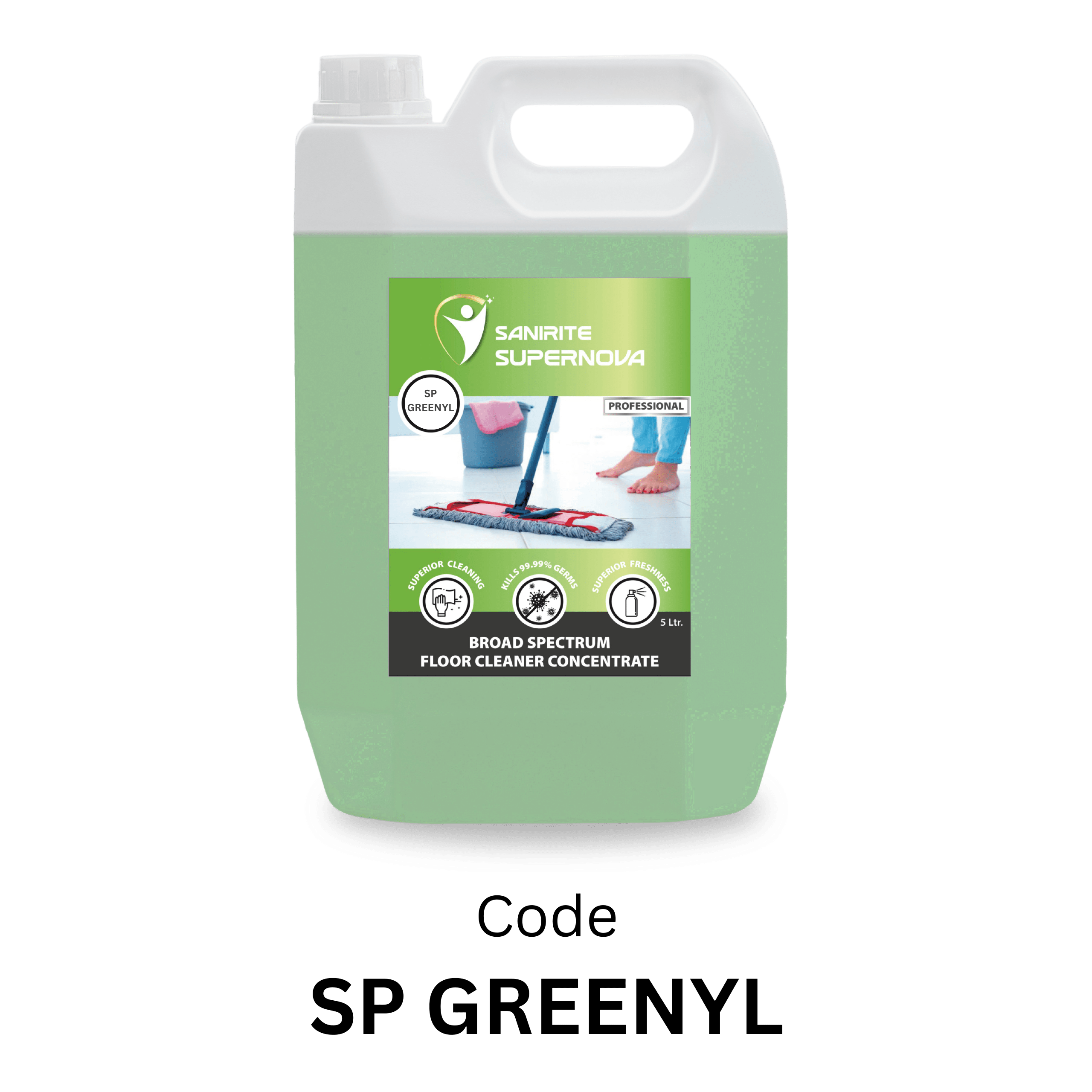 Sanirite Herbal Floor Cleaner Concentrate 1 herbal floor cleaner concentrate Sanirite SP GREENYL