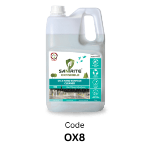 Sanirite OX8 oily hard surface cleaner for oil and grease removal