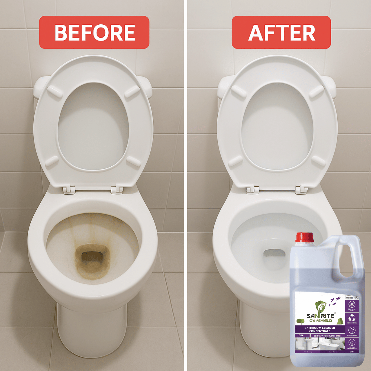 Sanirite Bathroom Cleaner Concentrate OX9 2 Sanirite Bathroom Cleaner Concentrate OX9 - Image 2