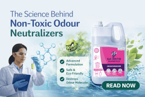Non-toxic odour neutralizers being used in hotels, hospitals, public waste areas, and office restrooms