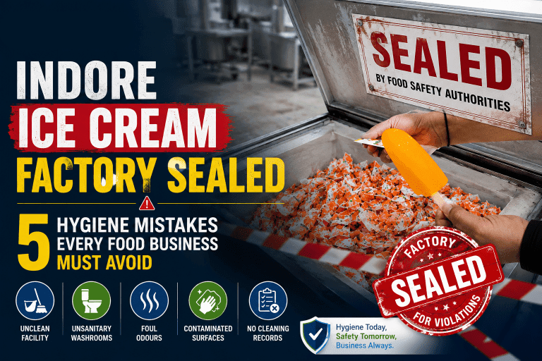 Indore ice cream factory sealed by FSSAI for hygiene violations — 5 mistakes food businesses must avoid